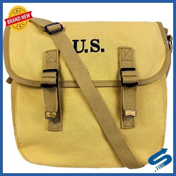 Vintage Canvas Messenger Bag Tactical Satchel Crossbody Unisex Day Trip